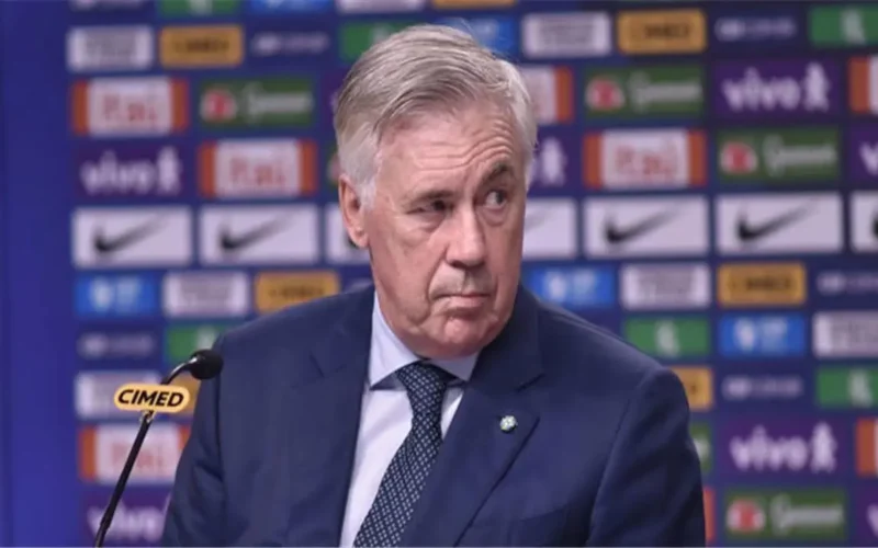 أنشيلوتي يحسم مستقبله التدريبي ويشيد بموهبة استثنائية خارج قائمة المنتخب البرازيلي